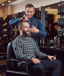 Man Cuitting Hair